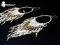 Preview: bohemian Perlchen Weiß Ohrringe, boho, Dreadlock schmuck, ohrringe für dreadheads, festival schmuck, schmuck für hippie, hippe schmuck, nativ schmuck, indianer schmuck, gypsy schmuck, goa schmuck, gypsy ohrringe, goa ohrringe